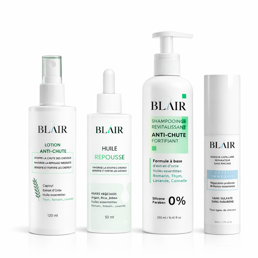Pack Complet Blair (Shampoing Anti-Chute +Lotion Anti-Chute + Masque BLAIR + Huile Anti-Chute )