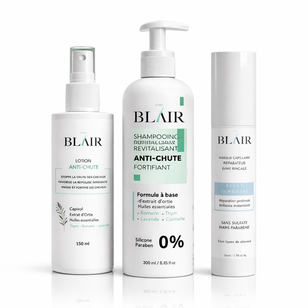 Pack (Shampoing Anti-Chute +Lotion Anti-Chute + Masque BLAIR )